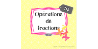 Fractions - Opérations